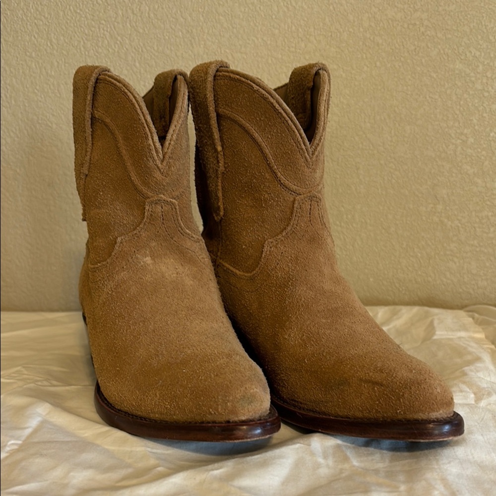 Suede Cowboy Boots